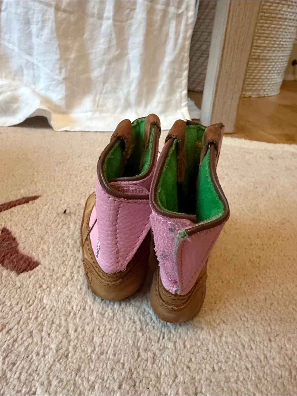 John Deere Pink and Brown Toddler Cowboy Boots